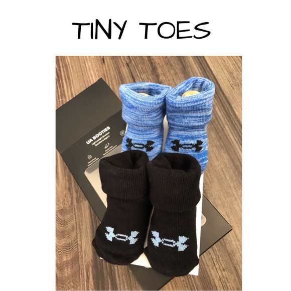 BABY UNDER ARMOUR BOOTIES SIZE 0-6 months - Picture 1 of 4